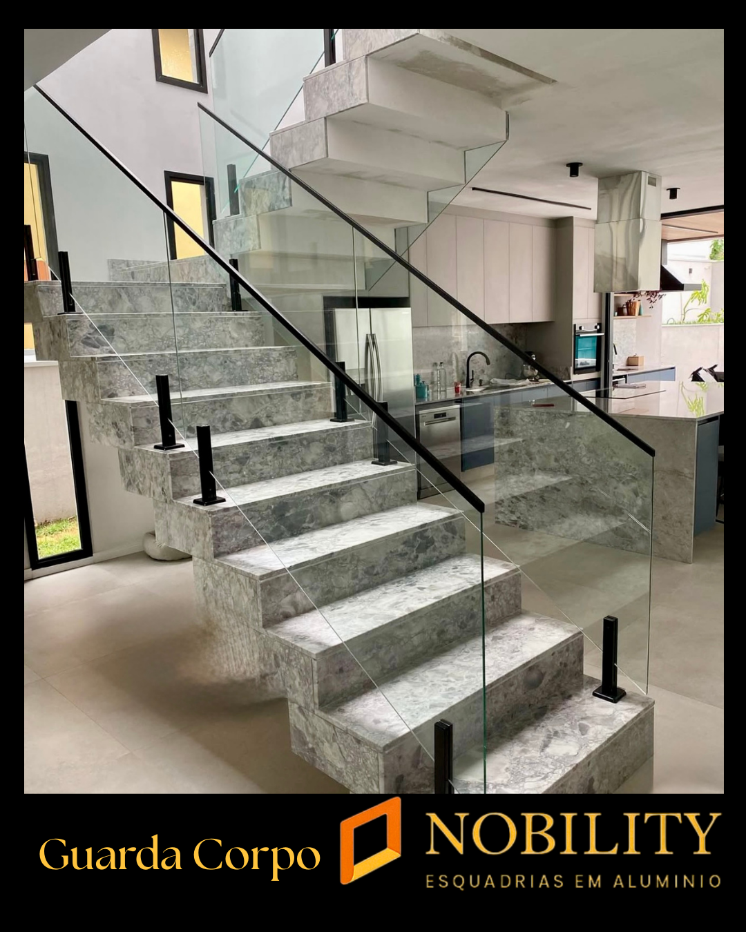 Guarda-corpo de vidro